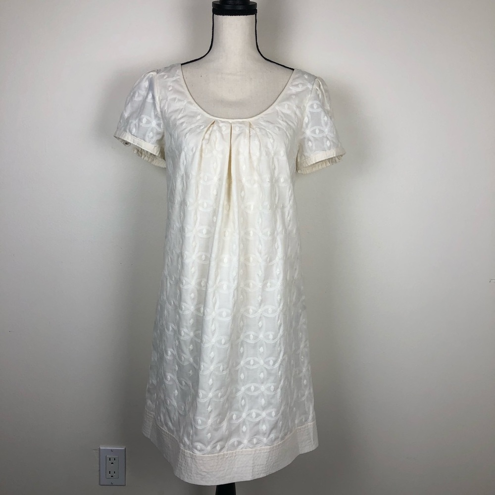 Juicy Couture Embroidered Shift Dress Cream
